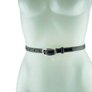 Calvin Klein Womens Genuine Leather Belt L Black